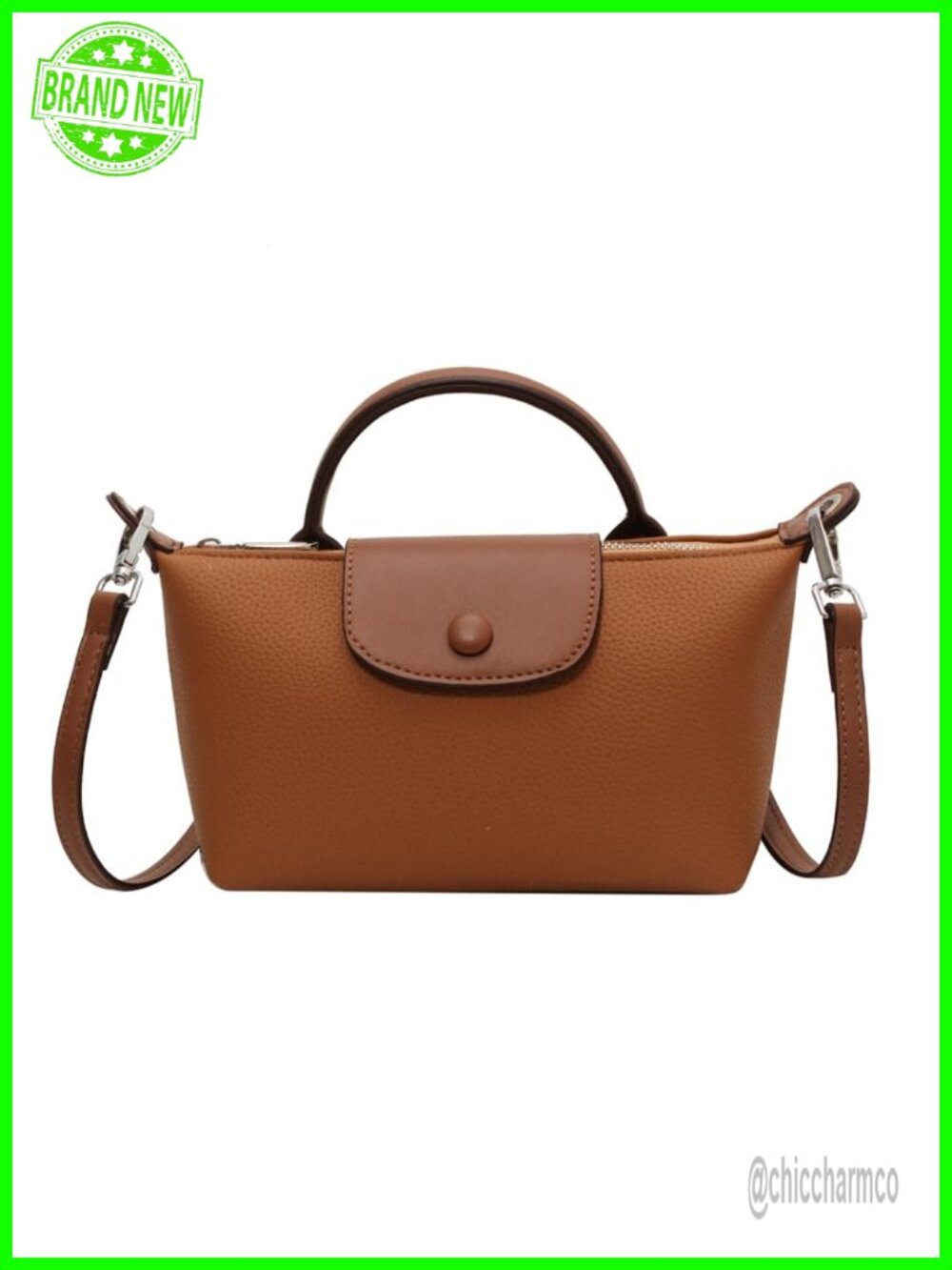 Quilted Crossbody Bag Vegan Leather Mini Purse Adjustable Strap